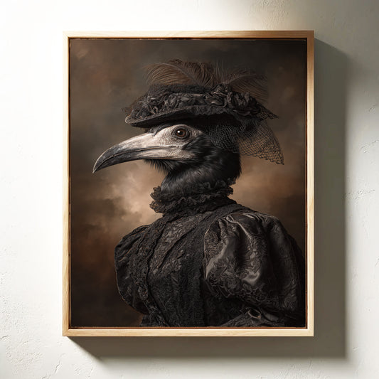 Elegance Beneath Feathered Veils