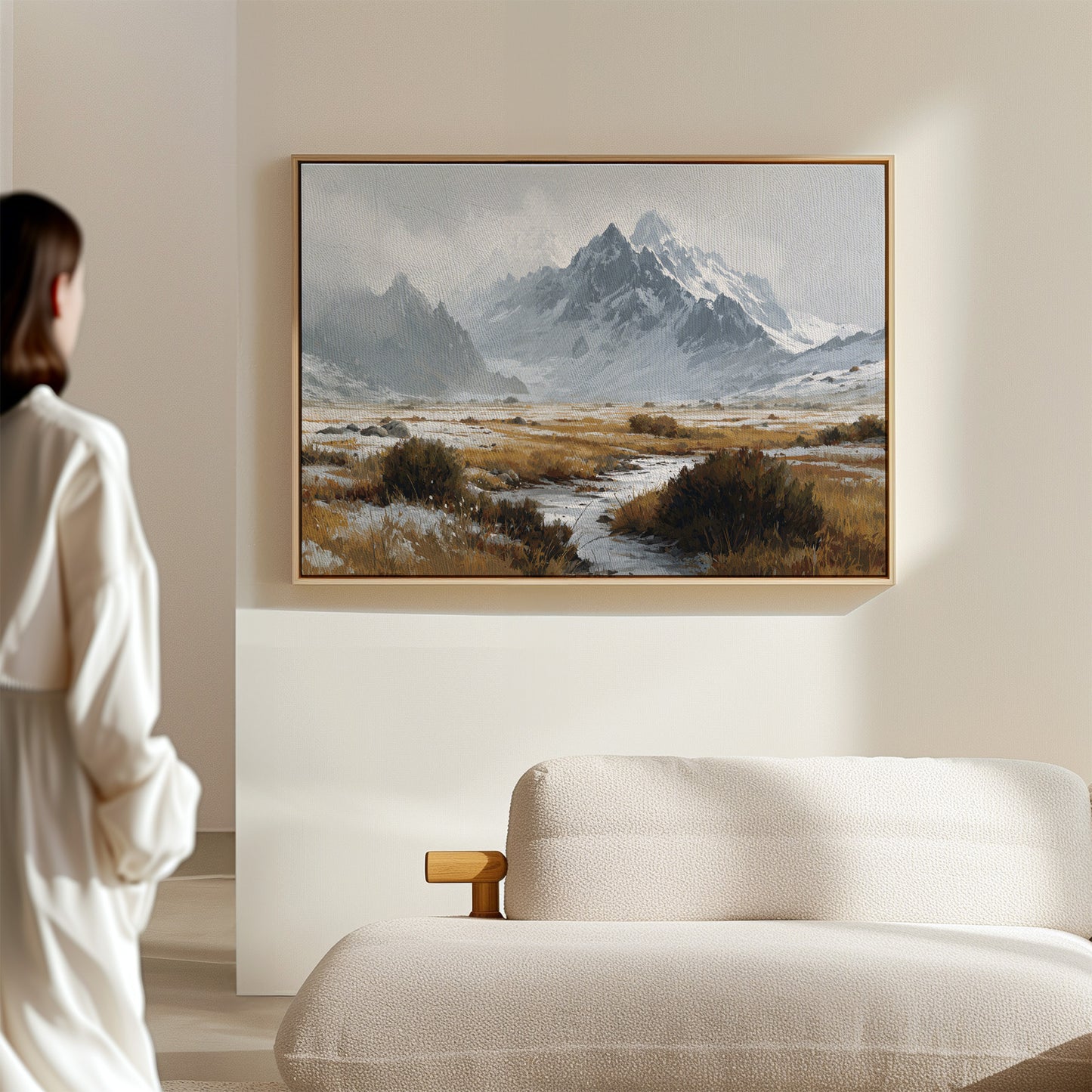 Winter Grasses Dance Below Peaks