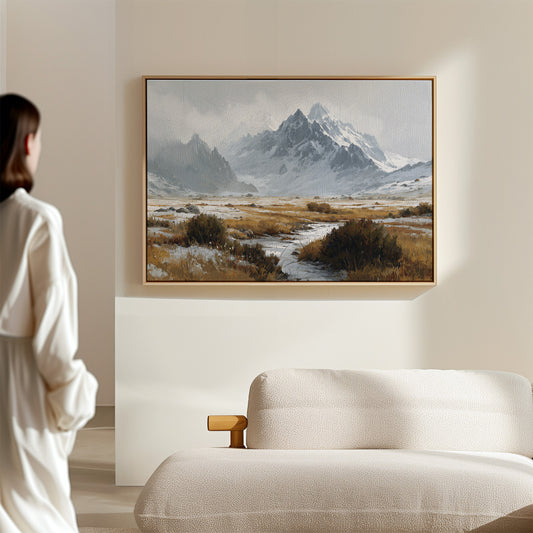 Winter Grasses Dance Below Peaks