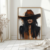 Midnight Dust – Western Cowgirl Wall Art