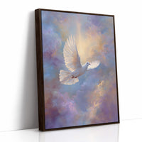 Dove Soars Through Heaven's Glow