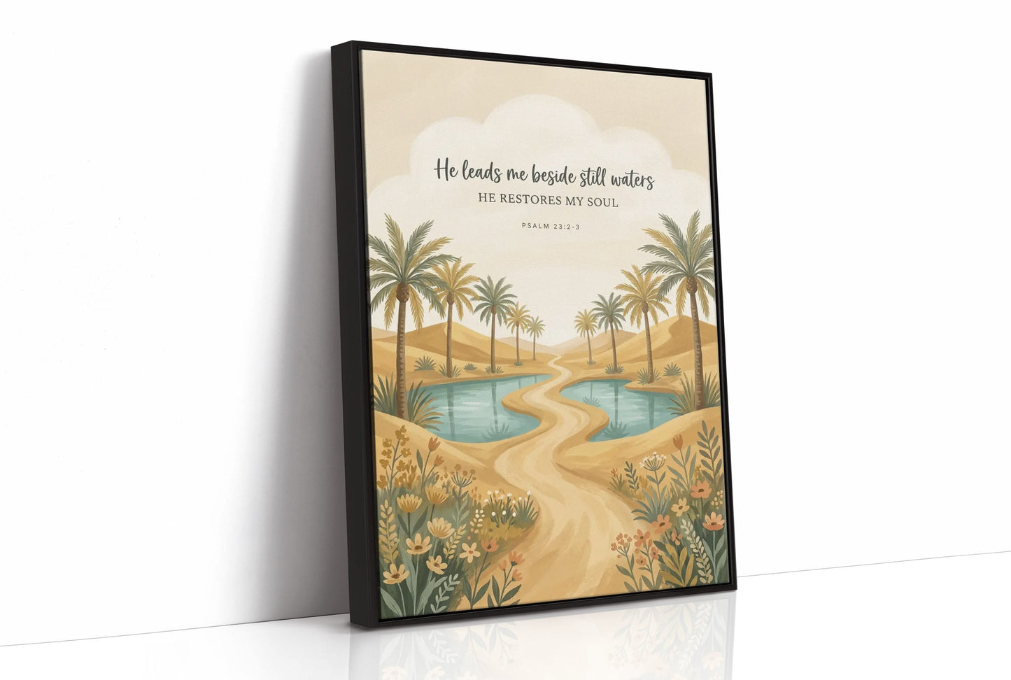 He Leads Me Beside Still Waters: Desert Oasis Path