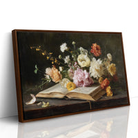 Blooms Rest On Literary Pages