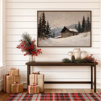 Mountain Cabin Waits For Spring