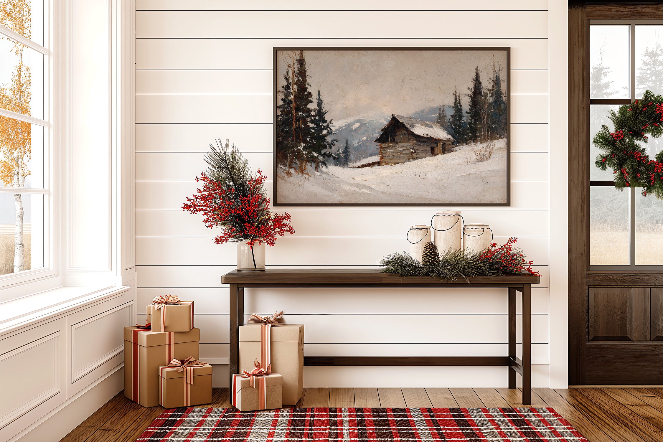 Mountain Cabin Waits For Spring