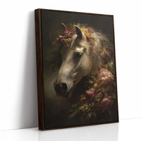 Noble Steed Adorned With Blossoms
