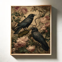 In Bloom With Midnight Feathers
