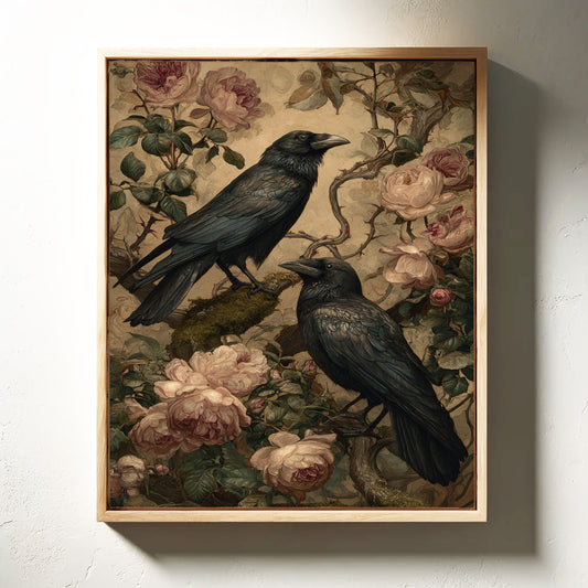 In Bloom With Midnight Feathers