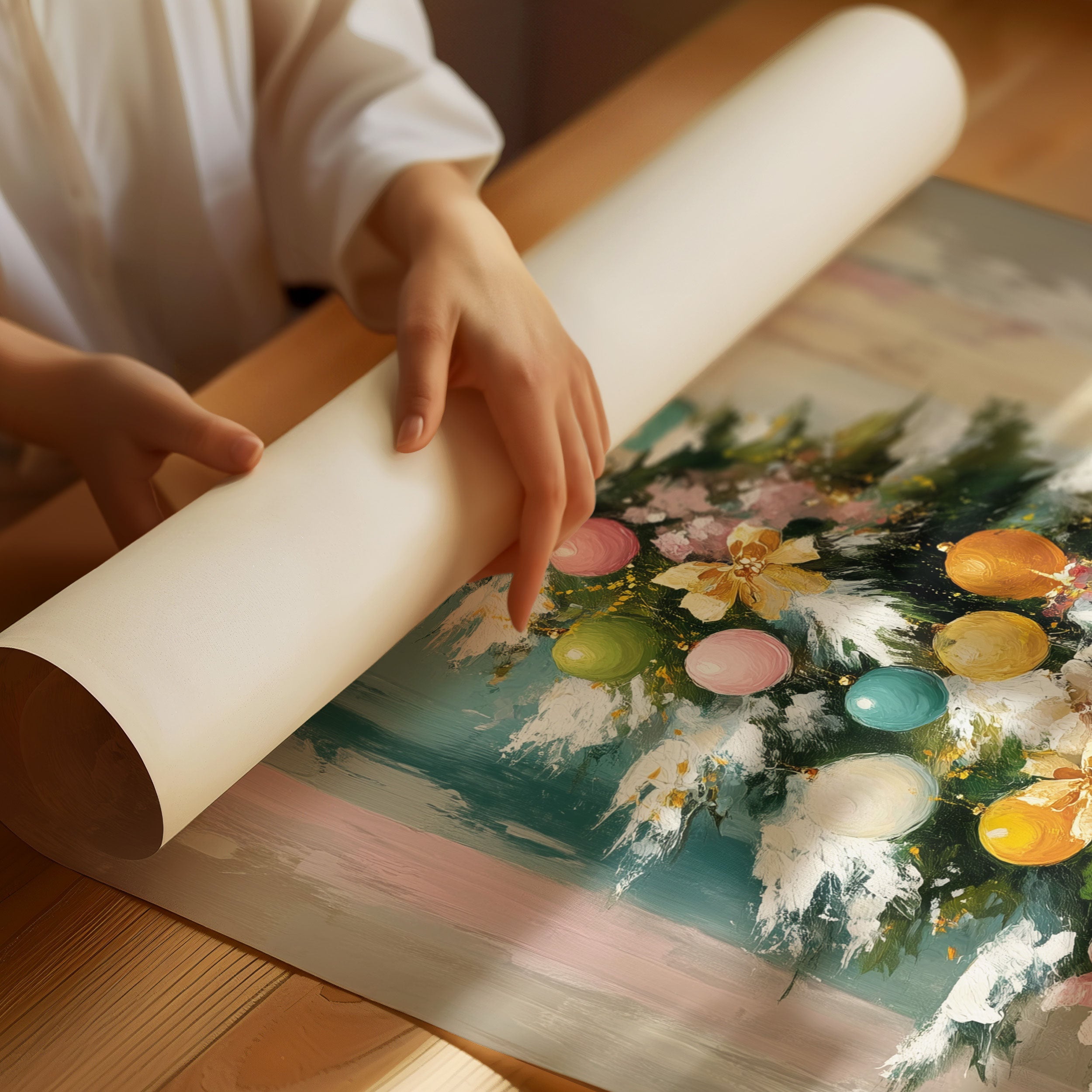 Pastel Ornaments Paint December Dreams