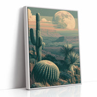 Desert Garden Under Moonrise