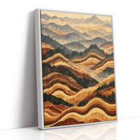 Rolling Foothills in Marquetry