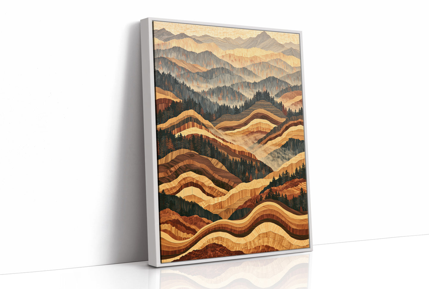 Rolling Foothills in Marquetry