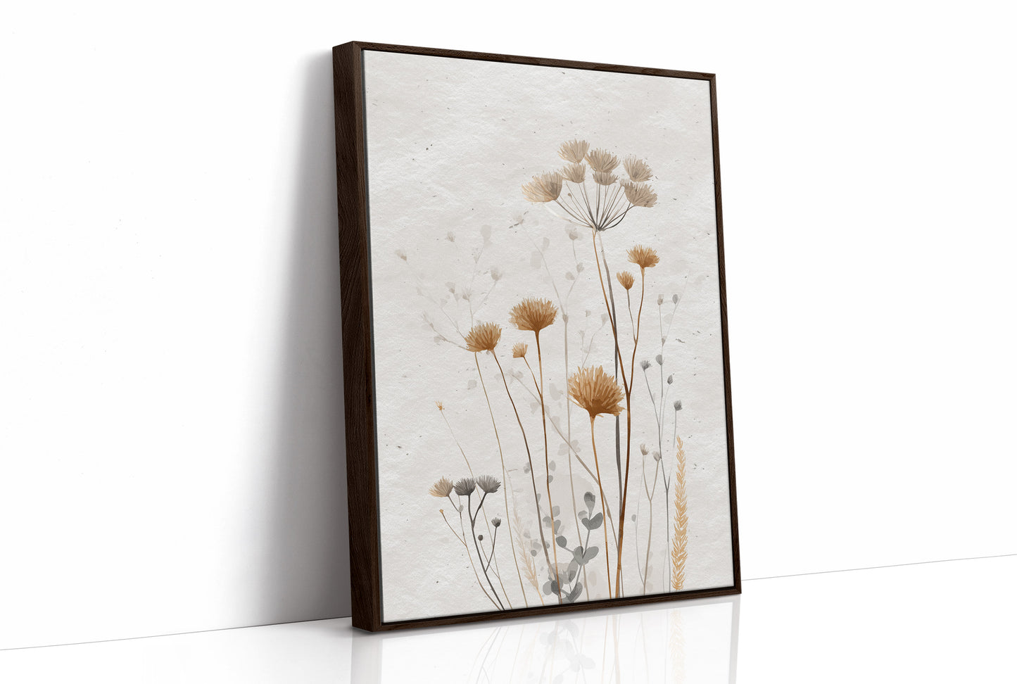 Dried Meadow Blooms Hold November Light