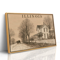 Illinois Homestead Autumn Road