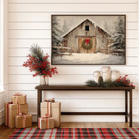 Winter Finds The Old Barn Door