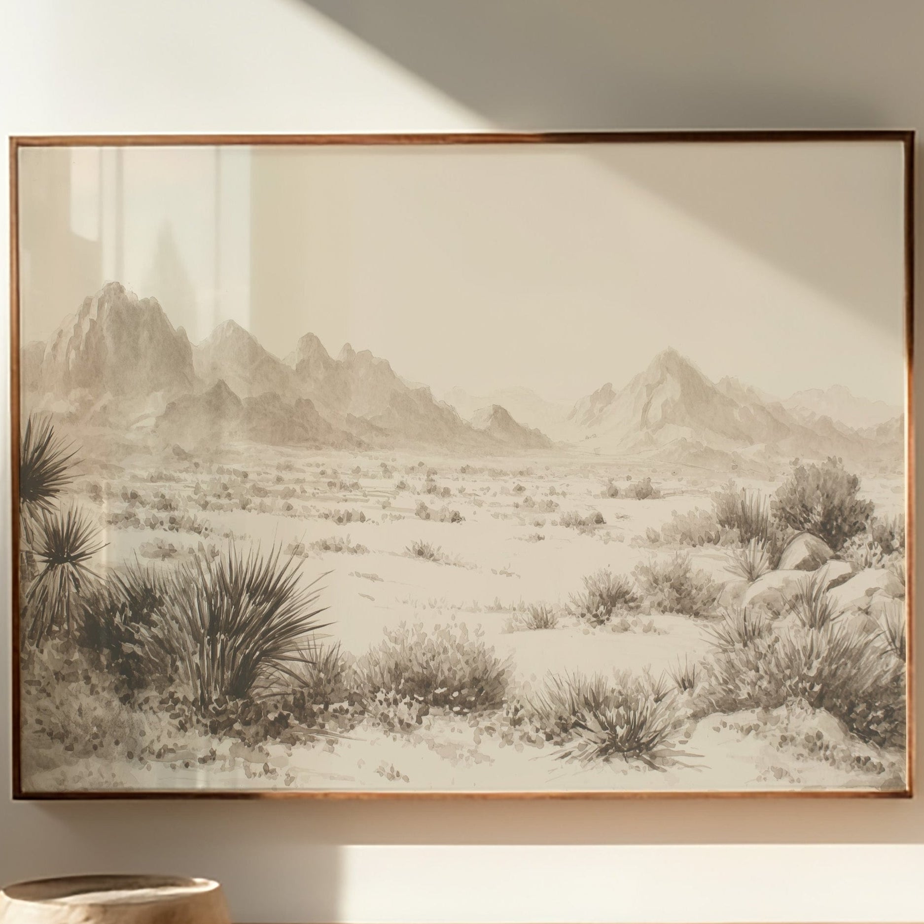 Mojave Solitude - Desert Mountain Landscape