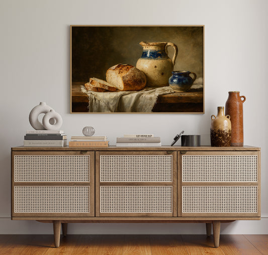 Harvest's Bounty on Rustic Table