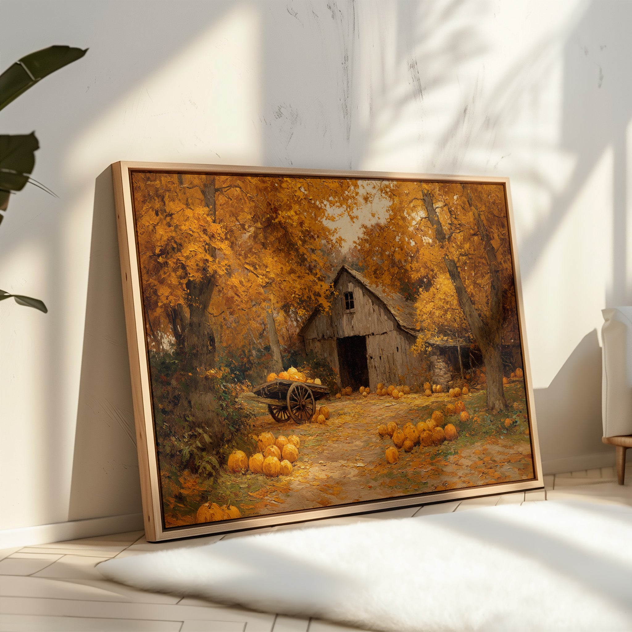 Harvest Gold Beneath Amber Canopy