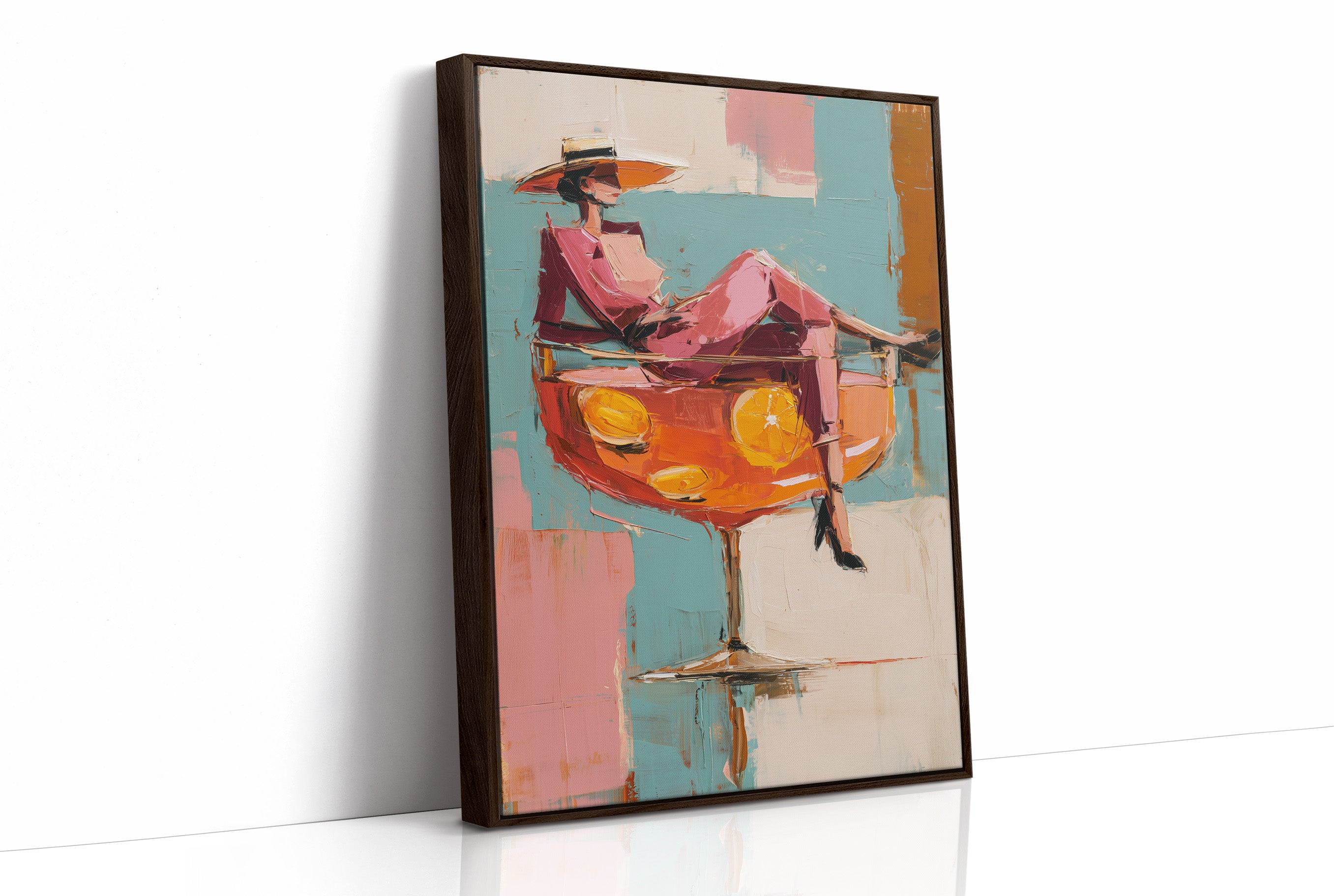 Citrus Hour With Wide-Brimmed Hat