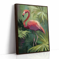 Tropical Grace Among Palm Shadows