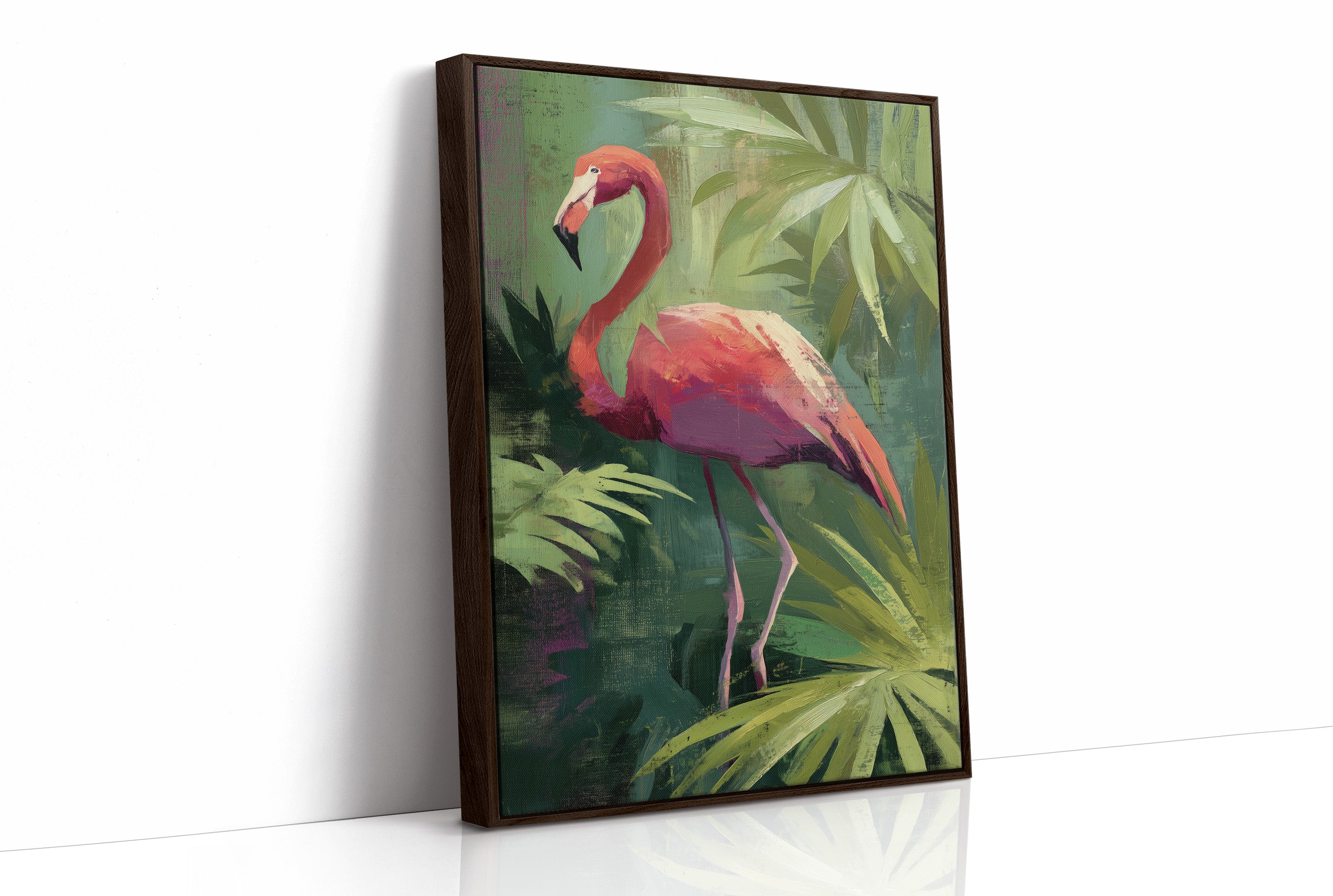 Tropical Grace Among Palm Shadows