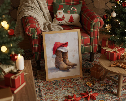 Santa Boots Bring Ranch Christmas Magic