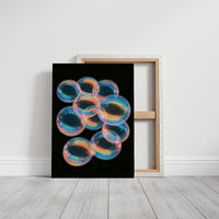 Iridescent Bubble Cluster Glow