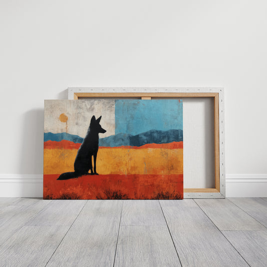 Prairie Wolf Watches Morning Rise