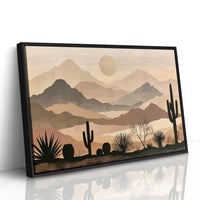 Layered Desert Peaks at Dawn