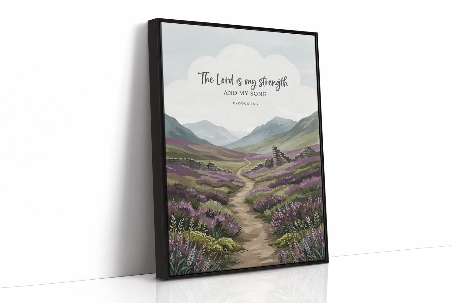 The Lord Is My Strength: Highland Heather Path