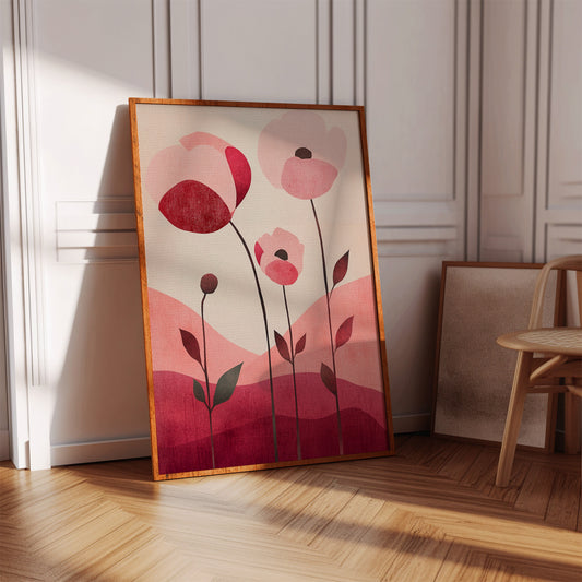 Pink Poppies Dance At Dawn