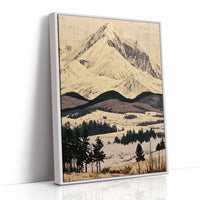 Snow Peak in Marquetry