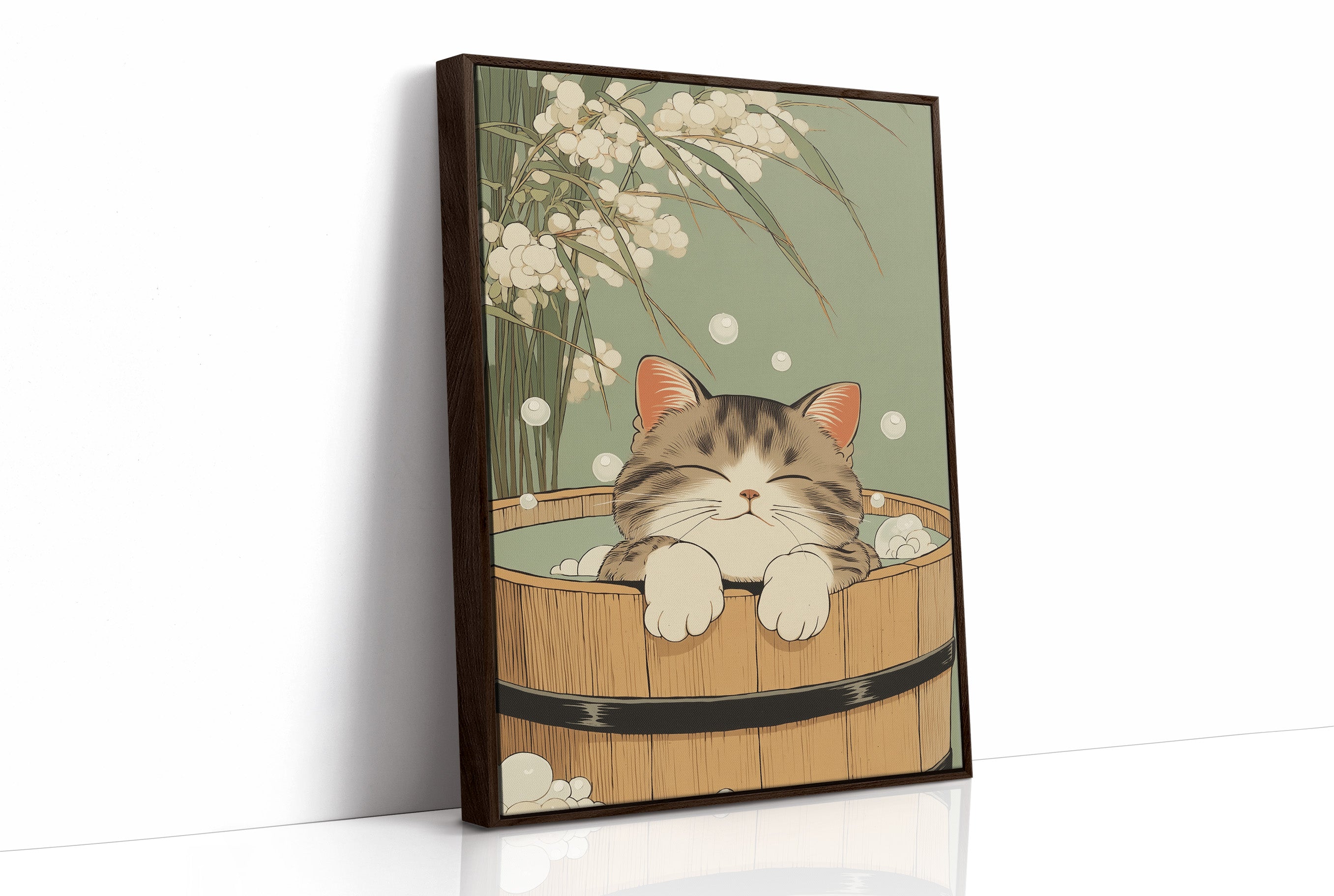 Kitten's Bamboo Bath Sanctuary Dreams