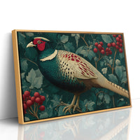 Pheasant Among the Holly