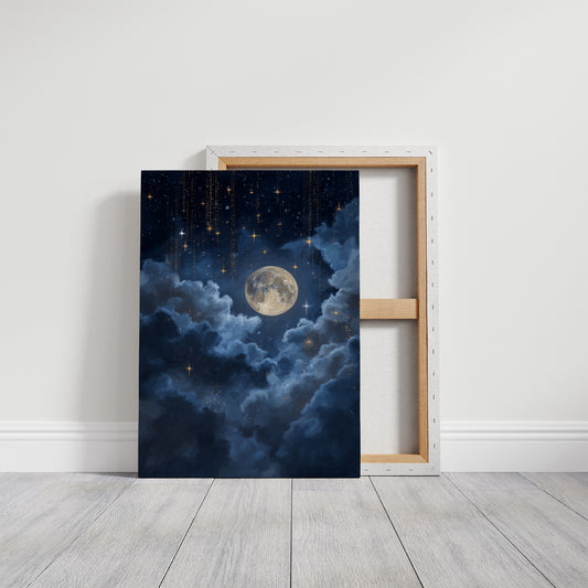 Moon Bathes In Midnight Blue
