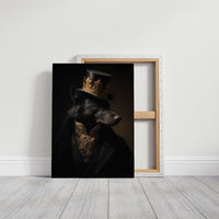 Noble Wolf Wears Midnight Crown