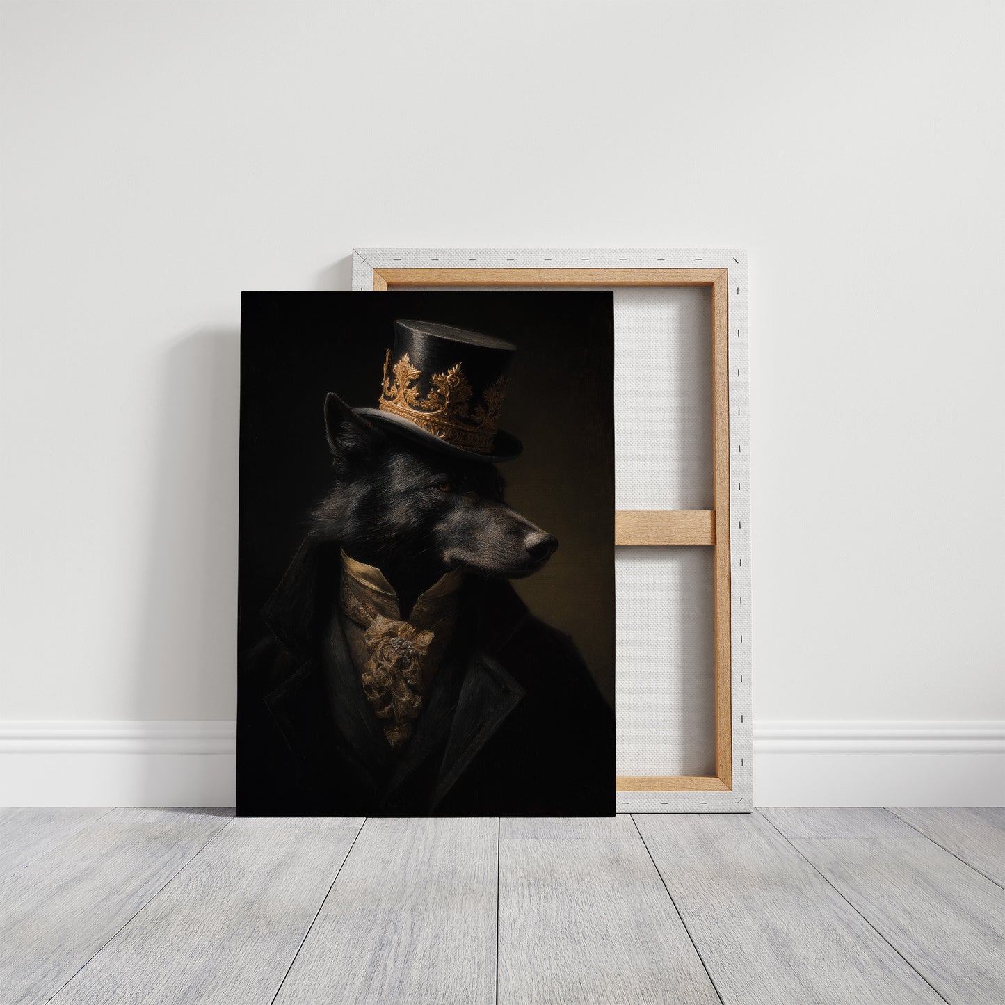 Noble Wolf Wears Midnight Crown