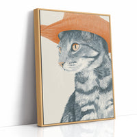 Amber Eyes Under Brim