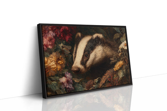 Woodland Creature Among Autumn Blooms