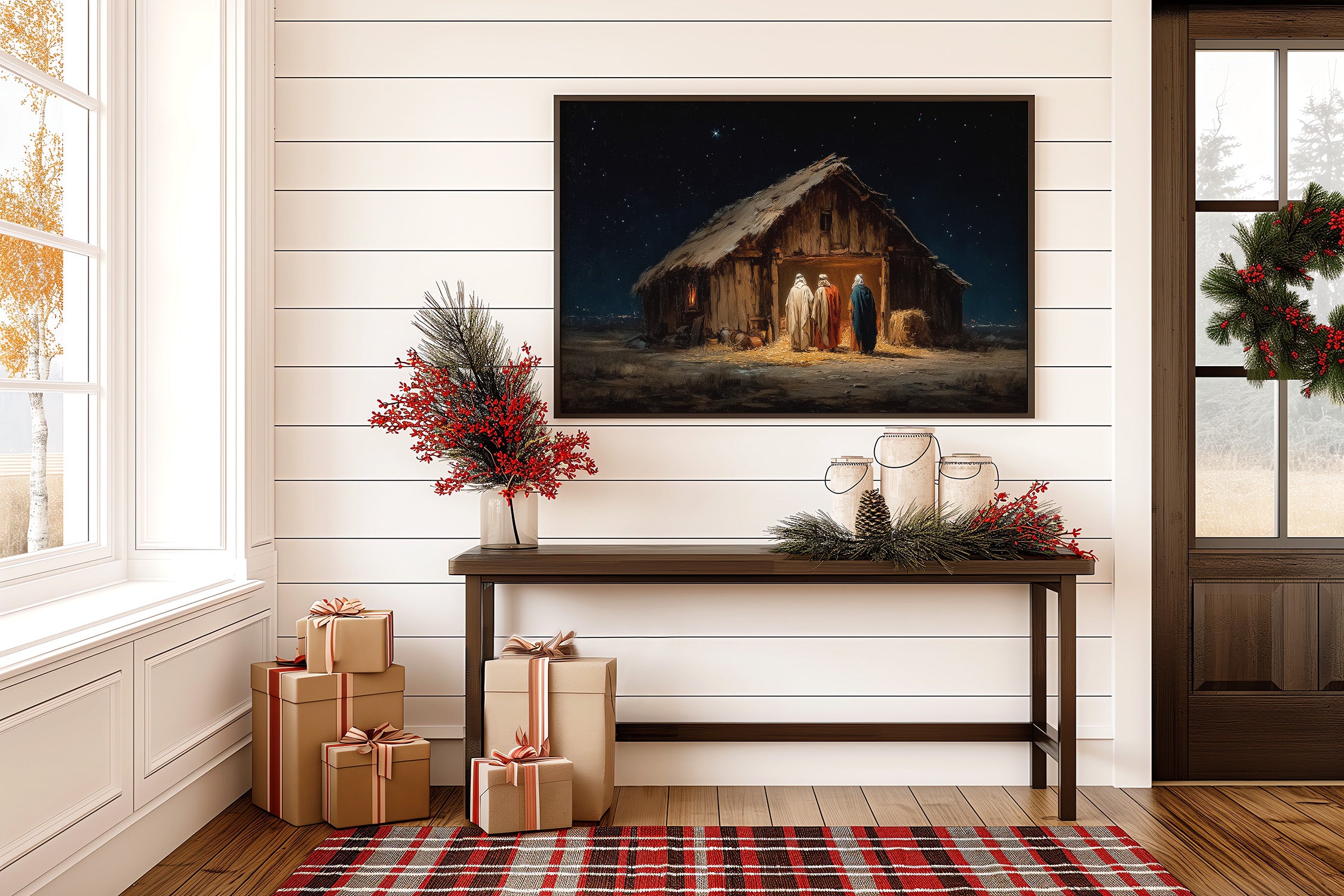 Starlit Manger Beckons Through Time