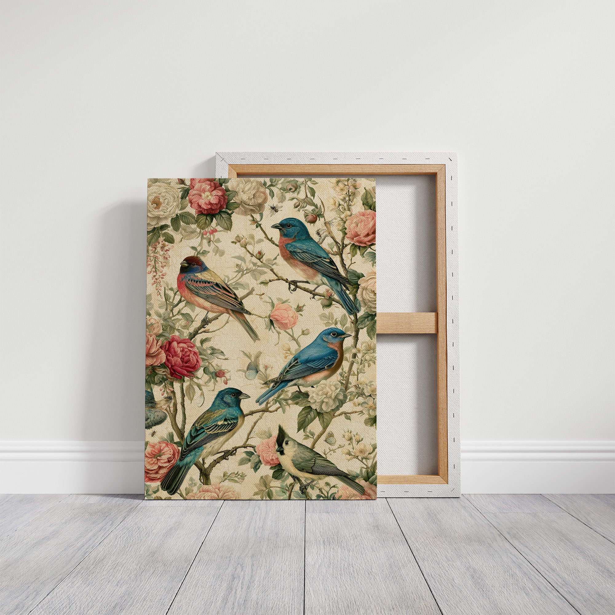Songbirds and Roses — Garden Chinoiserie Bird Print