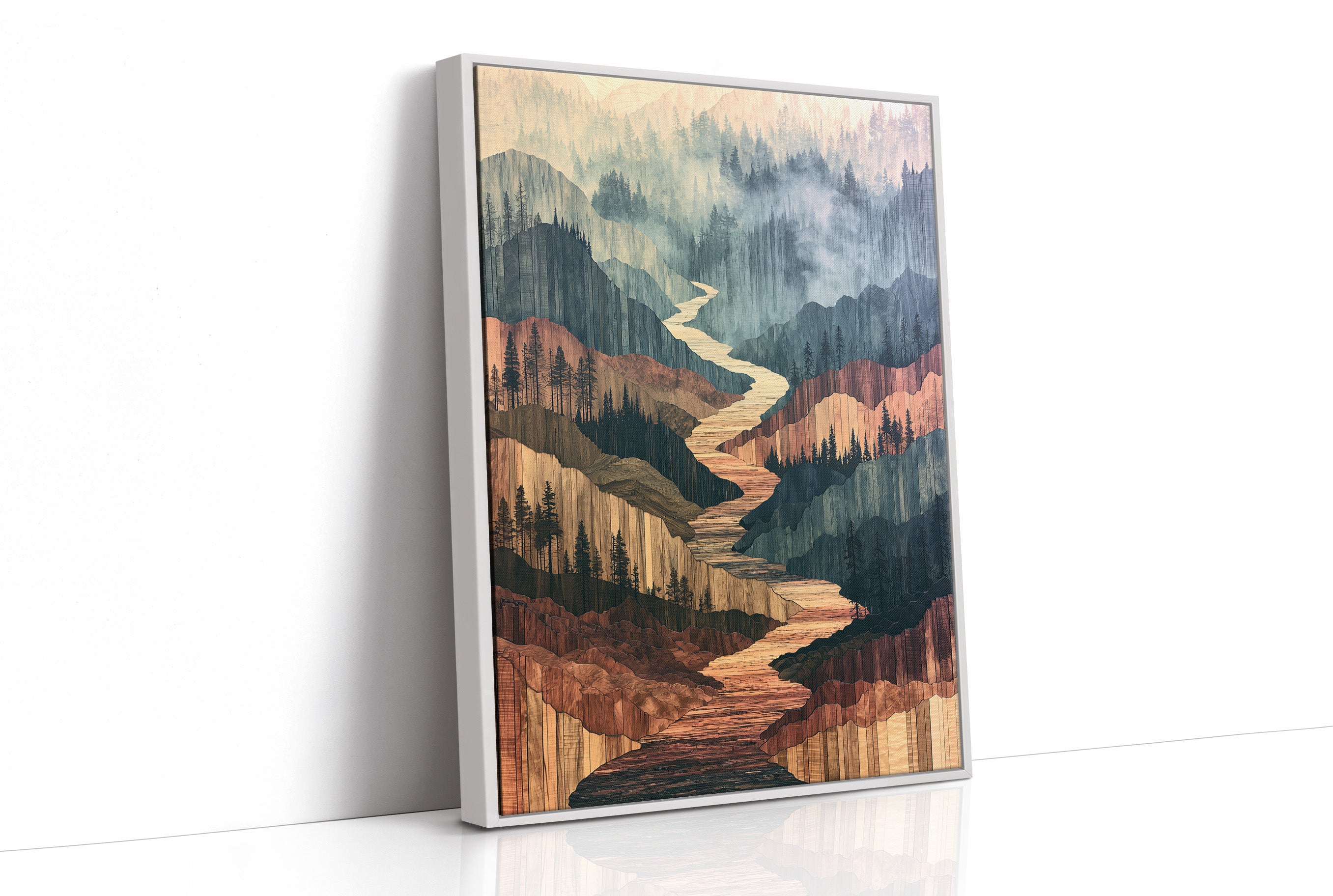 River Canyon in Marquetry