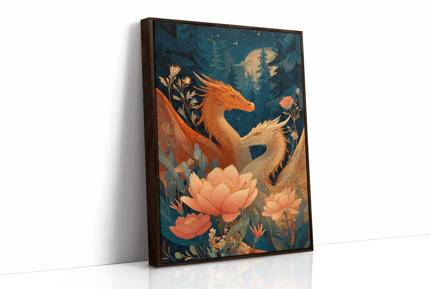 Ancient Scales Among Lotus Blooms