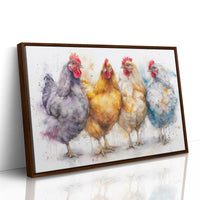 Four Feathered Friends Strolling Together