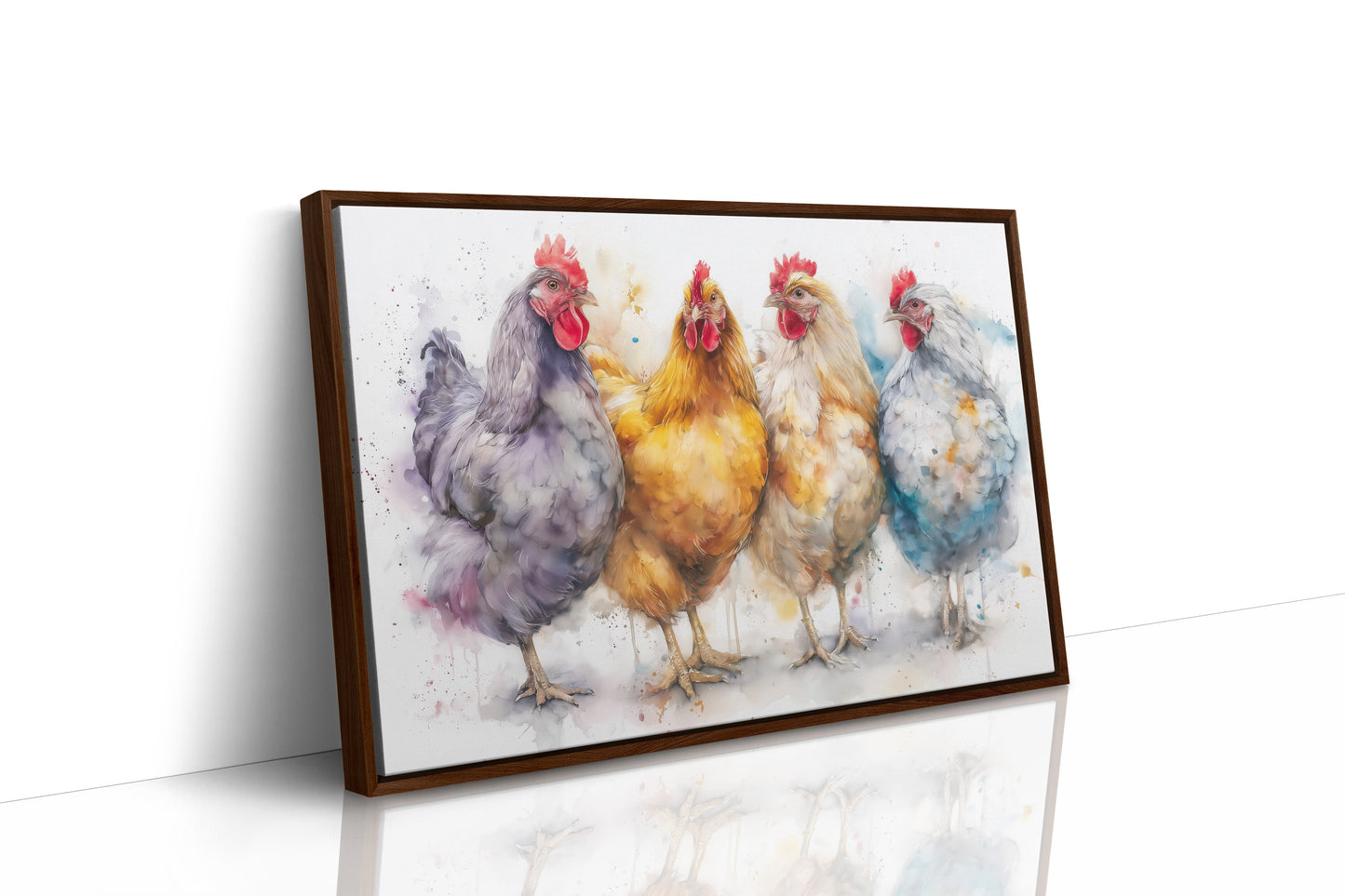 Four Feathered Friends Strolling Together