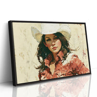 Close-Up Coral Shirt Cowgirl