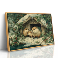 Beaver Family at the Lodge