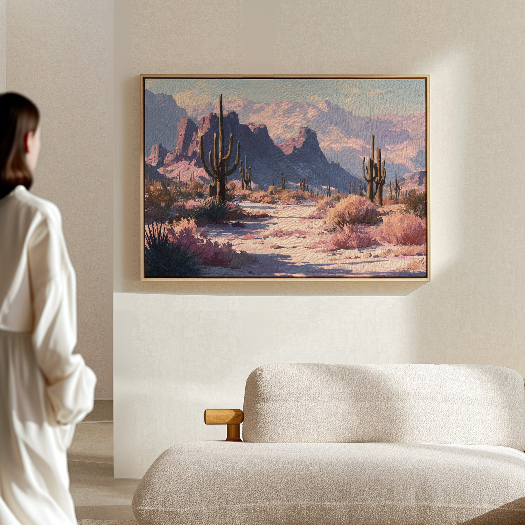 Pink Dawn Greets Saguaro Sentinels