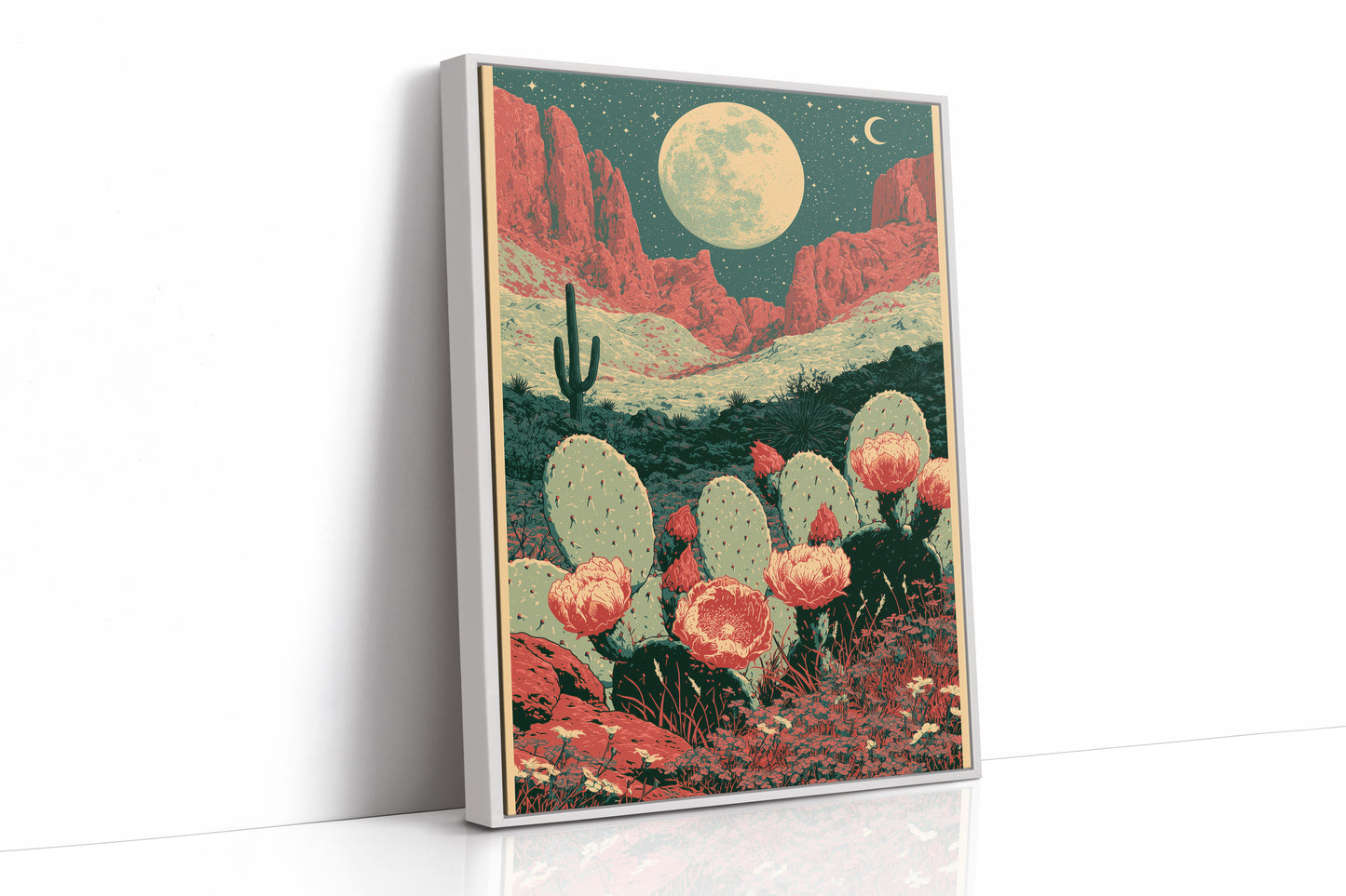 Prickly Pear in Full Bloom