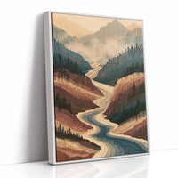 Winding River in Marquetry